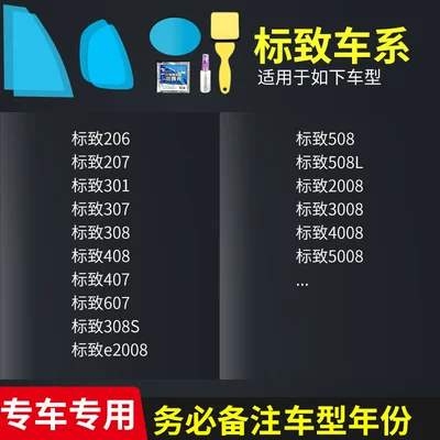 Rearview Mirror Rain-Proof Film for Rearview mirror rainproof sticker - full-series-of-logos-complete-set-of-5-pieces-remark-model-year