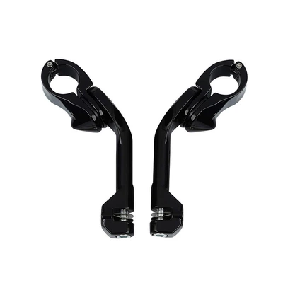 Motorcycle modified footrest bracket suitable for Harley 32mm universal modified footrest bracket, long footrest bracket (Motorcycle pedals) - black