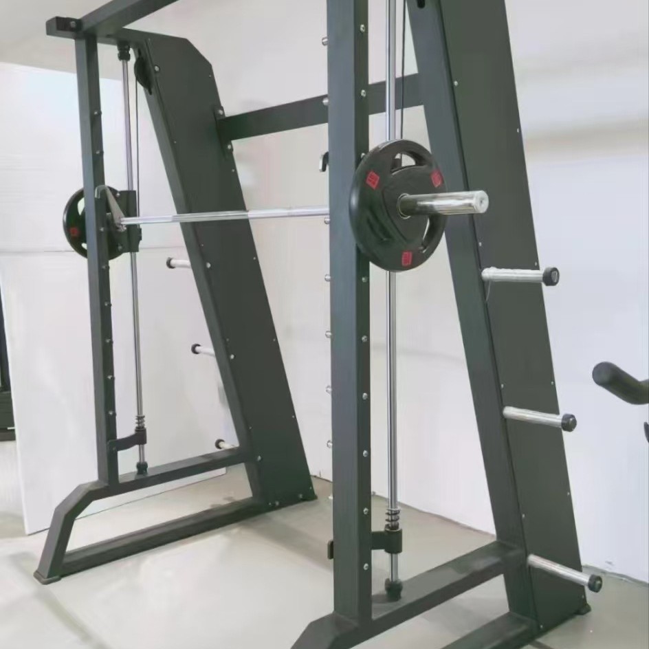 Commercial Smith Squat Strength Fitness Equipment Indoor Gantry Rack Weightlifting Barbell Comprehensive Training Device for Home Use