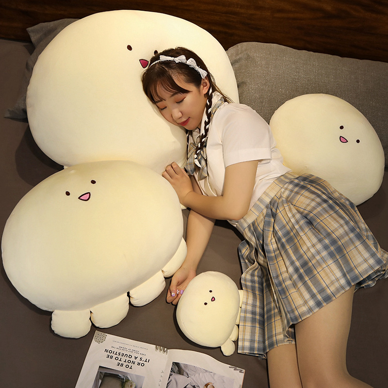 可愛章魚糰子毛絨玩具卡通公仔柔軟玩偶女生陪睡抱枕生日禮物跨境