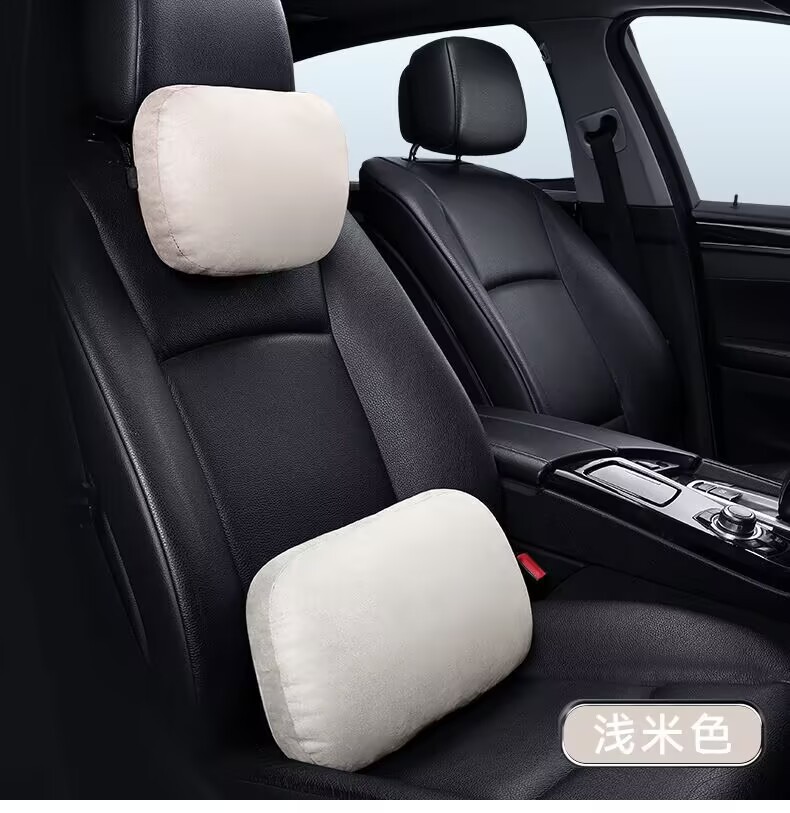 Car Lumbar Support Headrest Car Cushion Neck Pillow Cushion Car Seat Pillow Lumbar Cushion Waist Support Neck Pillow Lumbar Support