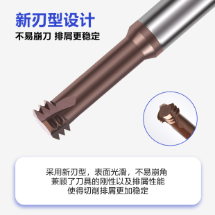 60-Degree Thread Milling Cutter Single Tooth Three Tooth Full Tooth Cnc Machining Tungsten Steel Alloy Coated Milling Cutter Can Be Customized