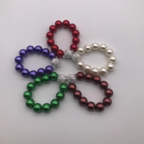 5ZV7 popular curtain buckle simple modern curtain strap ABS pearl magnet buckle curtain clip no punching strong