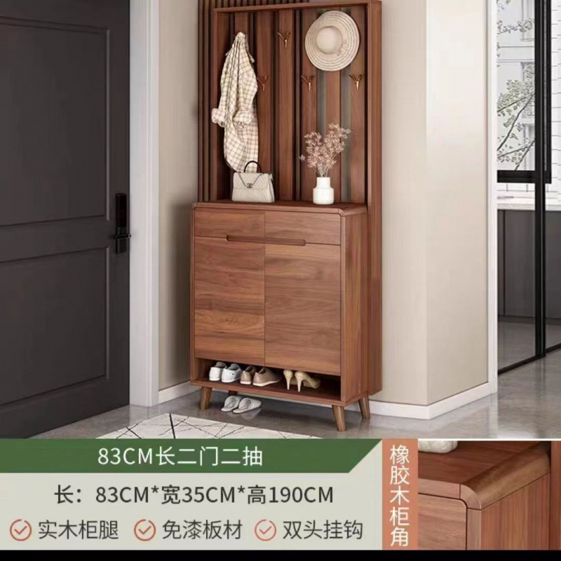 实木鞋柜家用门口新款爆款室内入户收纳储物柜玄关柜一体鞋架|undefined