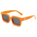 Orange frame black and gray slices