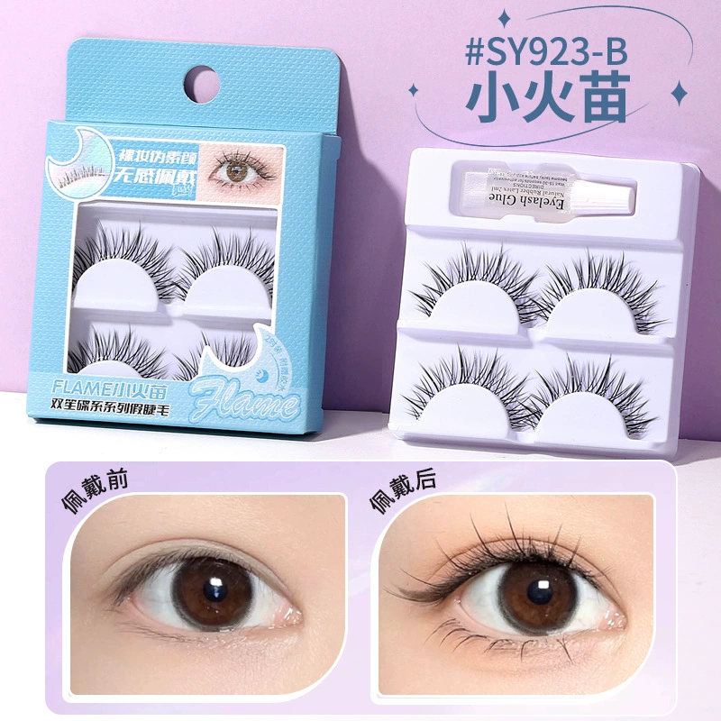 False eyelashes LMLTOP — individual clusters & set styles, assorted tools and glue options