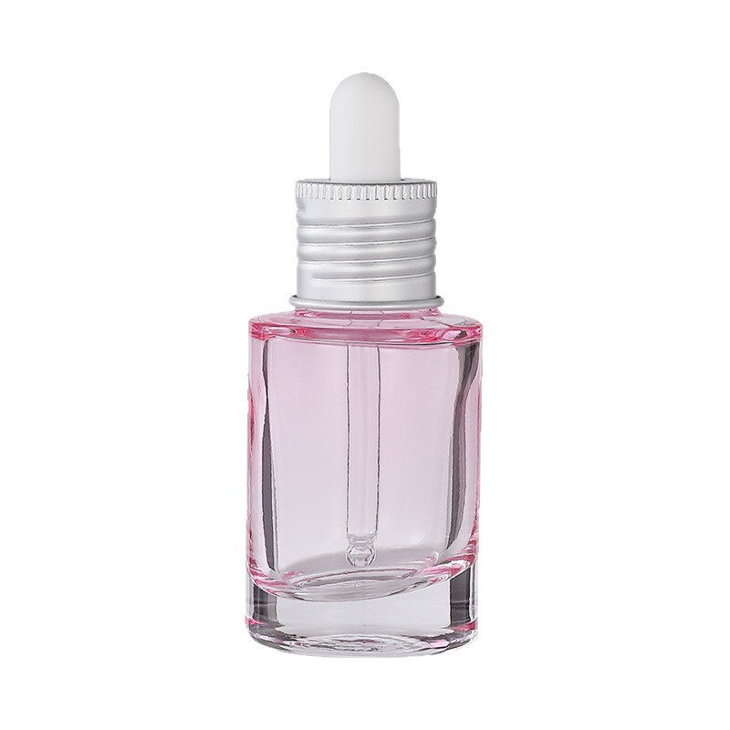 现货透明直圆滴管瓶30ml 磨砂精华原液玻璃瓶 精油瓶分装瓶|undefined