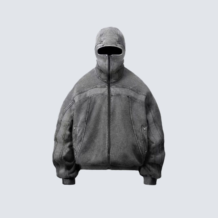YH European and American cross-border hooded long-zipper high-street personalized stylish design hoodie for men and women