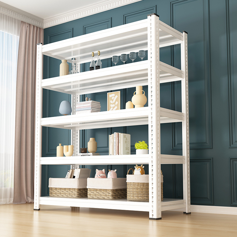 Estantes domésticos estanterías multicapa terraza cocina almacén sótano estantería de mercancías hierro ángulo