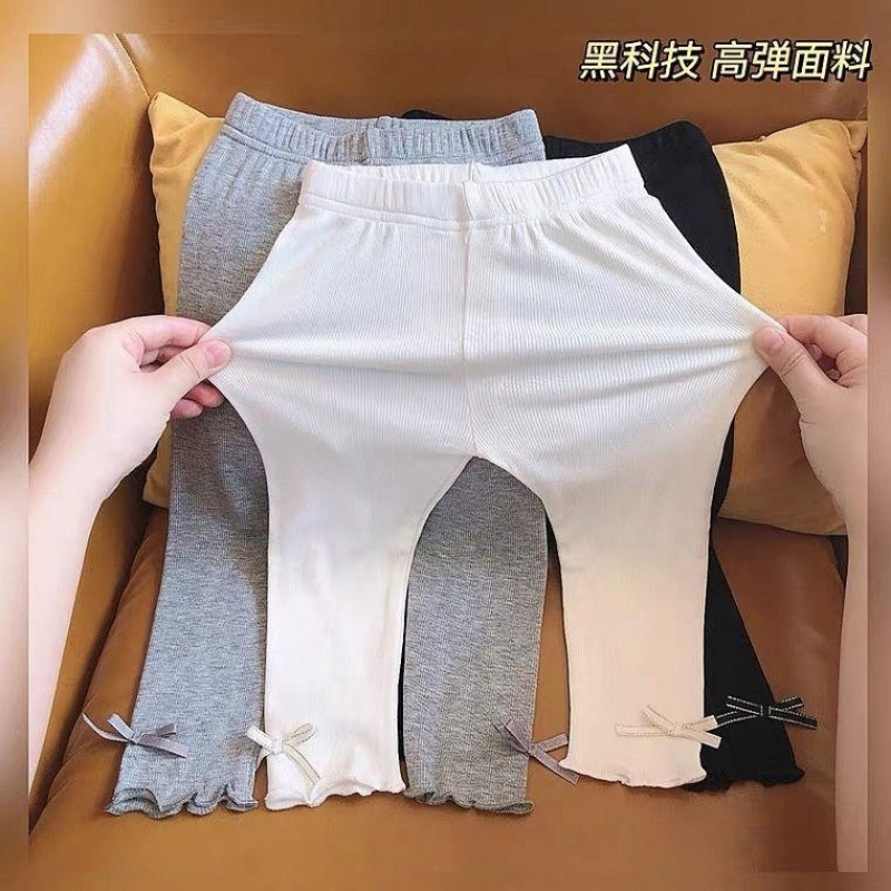 儿童打底裤女童夏季裙子薄款冰丝打底裤女孩夏季女宝九分裤热卖款