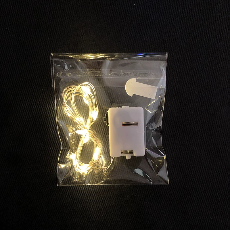 LED-гирлянда три-щит с мигающей световой линией, маленький белый ящик со светом, бокс, цветочный подарок ко дню святого Валентина, завесной гирляндный провод