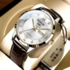 690 gold-white leather belts