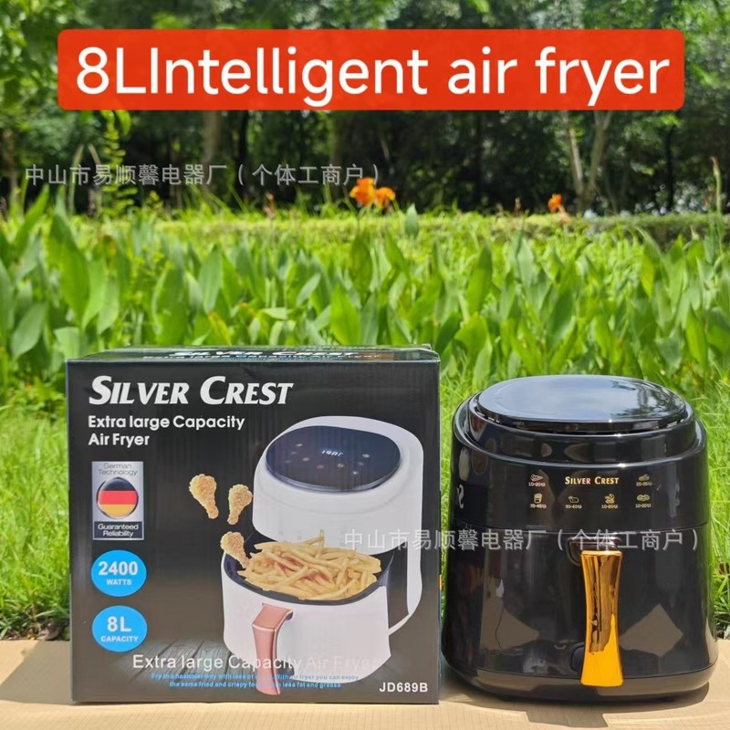 跨境8LAir fryer 多功能智能触屏烤箱大容量空气炸锅电炸锅薯条机|undefined