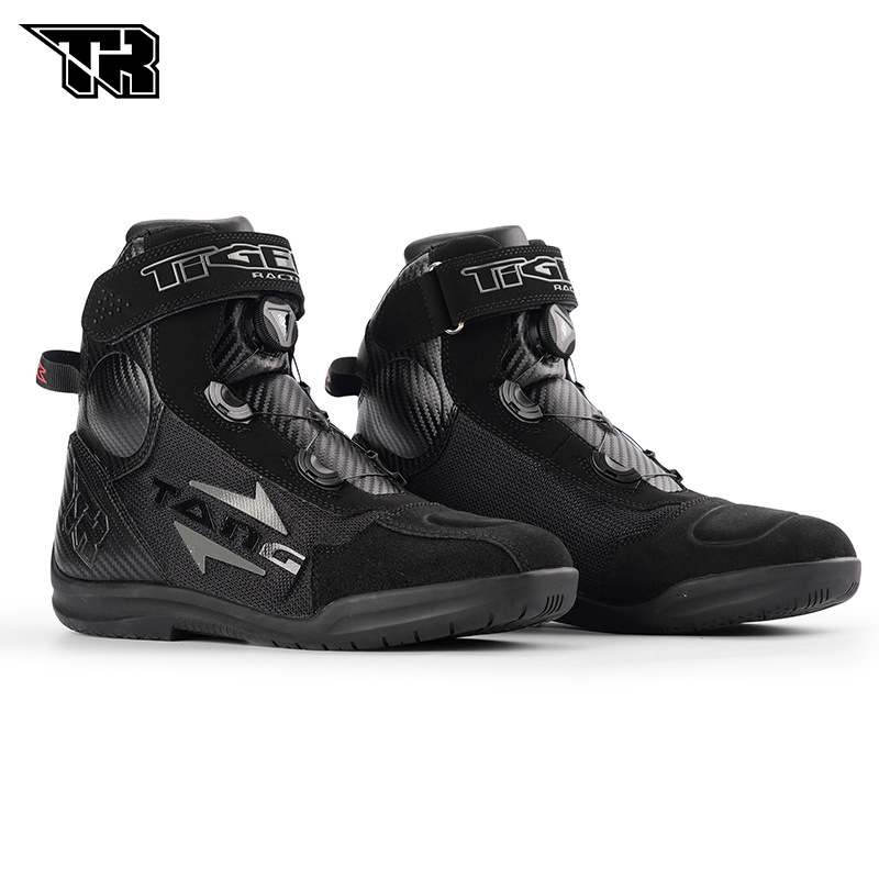Sapatos de motociclismo masculinos Hong Kong TR para todas as estações, respiráveis, resistentes a impactos, ideais para esportes ao ar livre e viagens._voghion.com