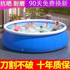 儿童充气游泳池洗澡家用加厚家庭大型户外夹网成人水池圆形厂货源