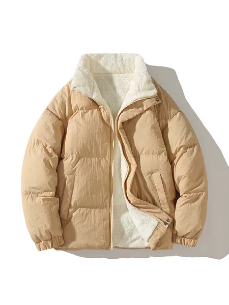 New winter collection: men's hooded, thick, warm, and comfortable cotton-padded jacket, loose-fitting, casual, and versatile