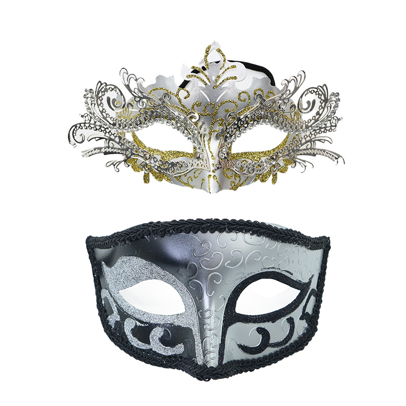 Transfronterizo suministro directo máscara de cabeza plana pintada Amazon Carnaval espectáculo de cine y televisión baile máscara de mitad de cara props