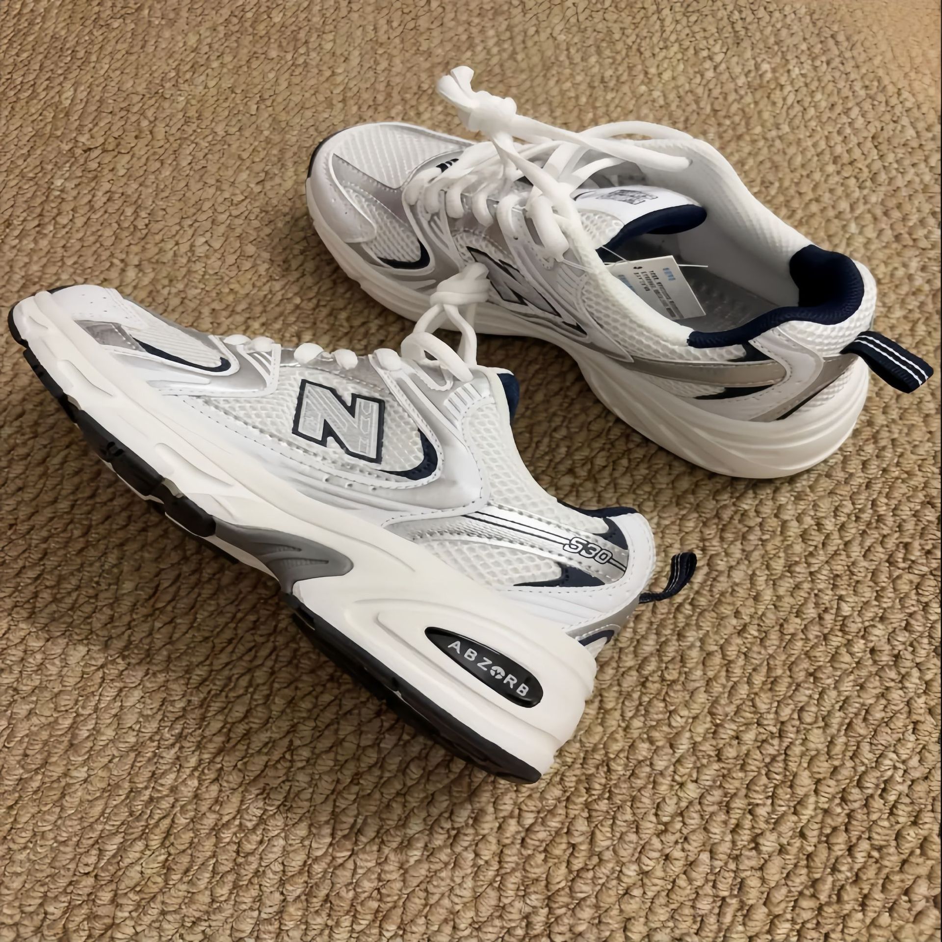 莆田鞋一手工厂NB530纯原复古风透气情侣百搭跑步鞋休闲外贸供货