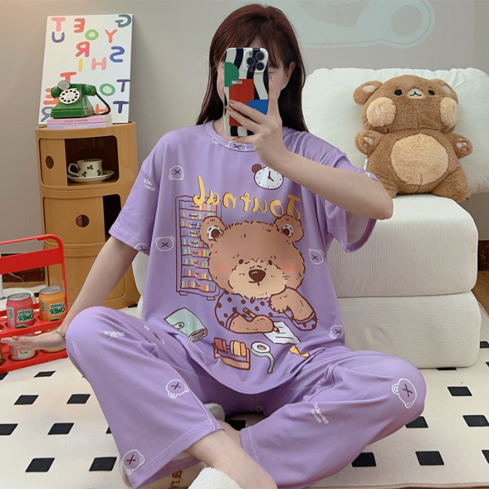 Pijamas nuevos pajamas de verano para mujeres pijamas cortos y largos Mickey ropa para el hogar comercio exterior transfronterizo sudeste asiático