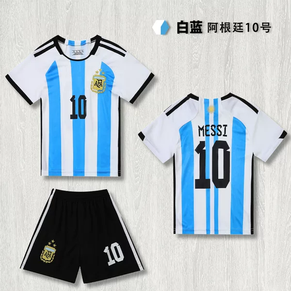 2425 World Cup Argentina National Team Club Football Uniform Set Messi C. Ronaldo Jersey Mbappe Fans