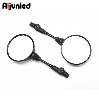 Large field of view rear view auxiliary mirror modified round mirror left