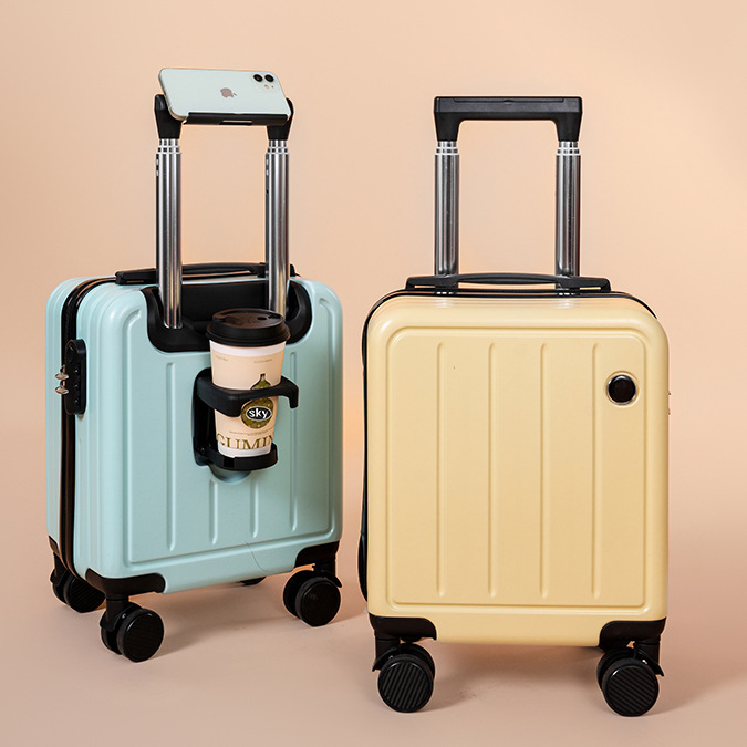 20×30×40 小型ミニ軽量スーツケース女性旅行春秋航空 14inch サイレント荷物トロリーケース|undefined