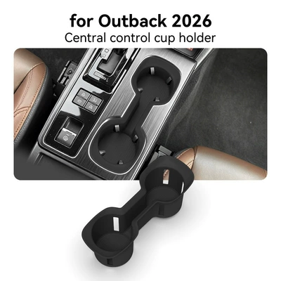 Suitable for 26 models of Outback, central console cup holder protector, non-slip silicone pad, car accessories, modification parts (Anti-slip mat) - 26-models-of-outback-central-console-cup-holders-north-america