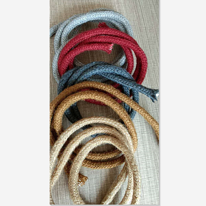 编织绳8-12mm包芯绳黄麻绳diy工艺出口宠物收纳筐蓝家居装饰绳