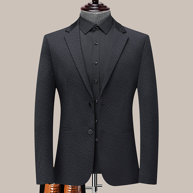 Big Brand Spring and Autumn New Men's Suit Business Casual Single Western Top Young and Middle-aged Slim-fit Fashion Suit High-set Jacket