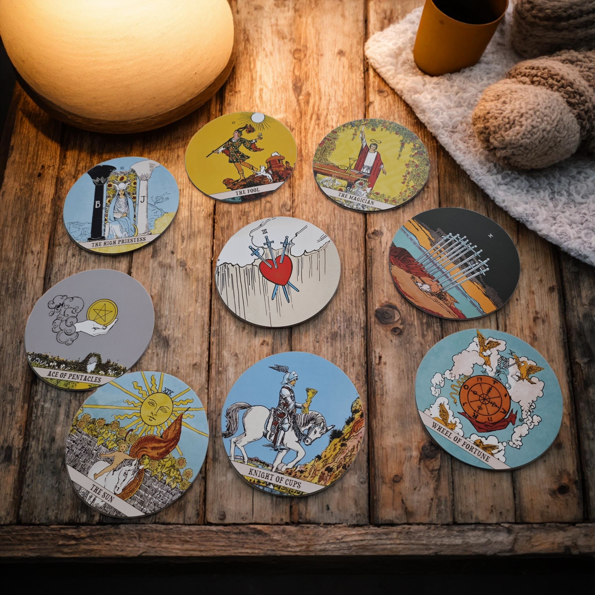 Cartas de tarot round waite versión inglesa juego de mesa_voghion.com