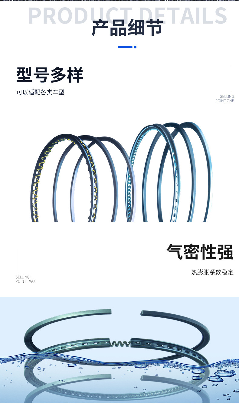 Vq23, Vq25 Teana 2.3, Teana 2.5, Car Piston Rings 12033-Al501, 12033-Eg201