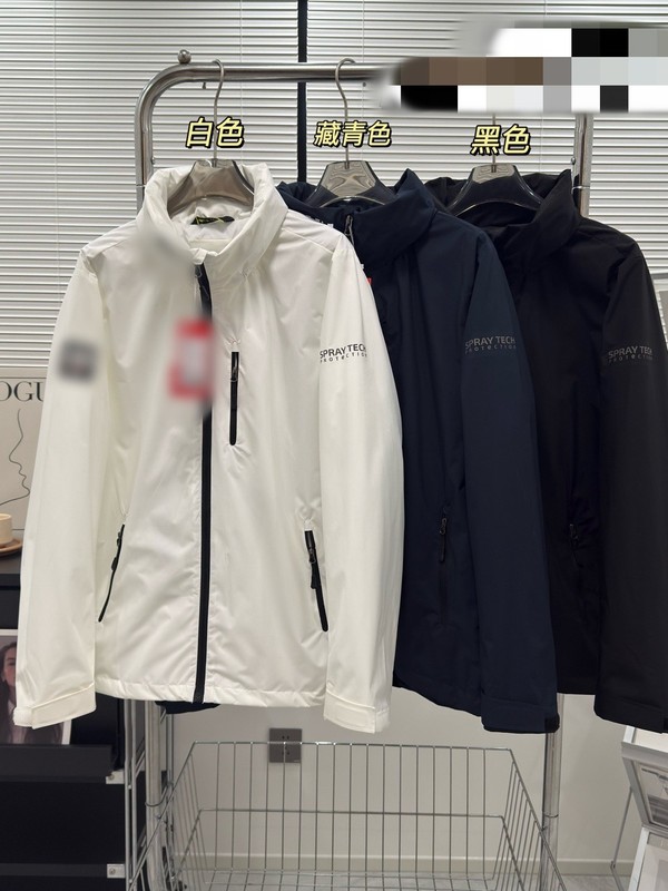H家男女情侣同款连帽冲风衣轻量防水防水户外夹克外套一件代发|undefined