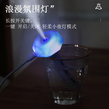 甜甜圈加湿器 USB香薰加湿雾化钻石加湿棒车载创意矿泉水瓶加湿器