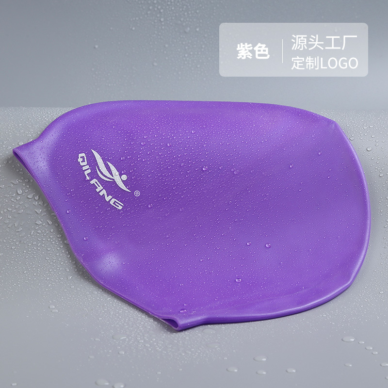 Gorro de baño de silicona personalizado ligero Gorro de baño impermeable más texto LOGOTIPO Gorro de baño de color para hombres y mujeres para adultos al por mayor