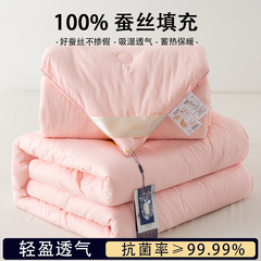 優等絹糸は100% 桑絹糸春秋に芯の薄いエアコンの夏の涼しい布団の冬に厚くされて保温の綿に包まれます。