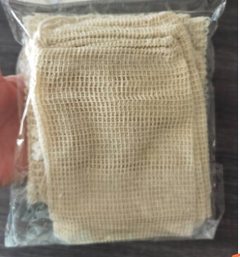 新商品の綿麻の石鹸の袋は泡を打ってシンプルです。|undefined