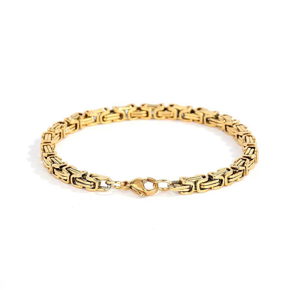 98g Weight Bracelets, Necklace Classification 1 Piece Quantity Daily Occasion 304 Stainless Steel Material Solid Color Pattern All Seasons Season Unisex Gender Plating Design Hip-Hop Style Wholesale Jewelry Hip-Hop Solid Color 304 Stainless Steel Plating Bracelets Necklace 14