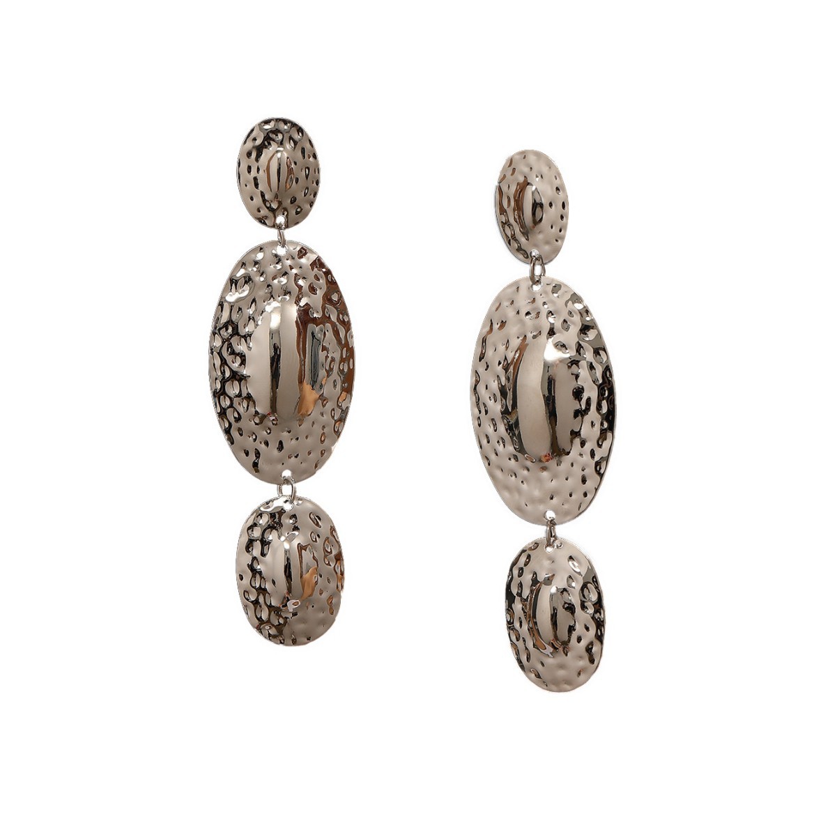 Pendientes vintage transfronterizos con borlas de flores redondas, pendientes metálicos retro europeos y americanos, pendientes elegantes de lujo ligero al por mayor para mujer.