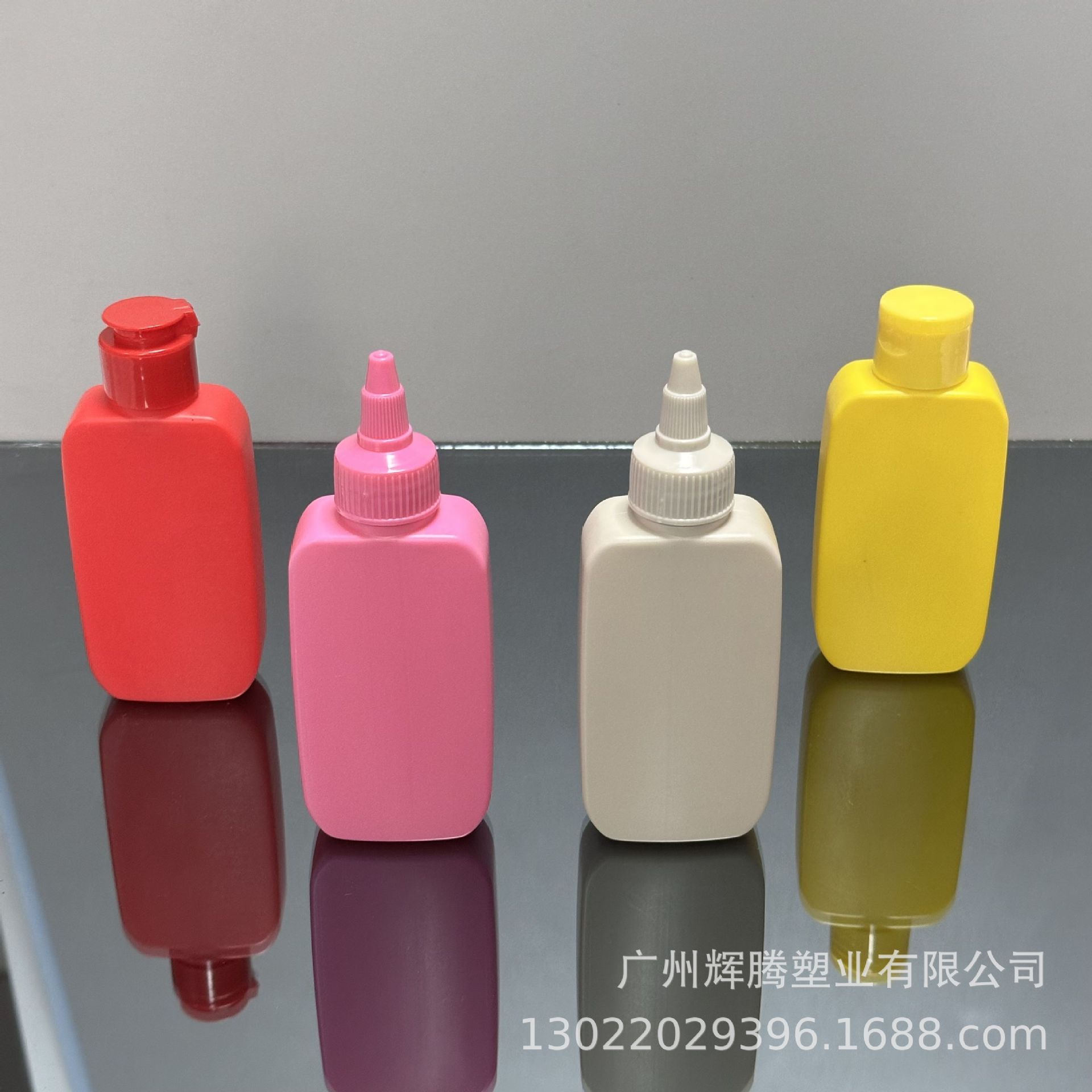 100ml四方瓶 油膜瓶 HDPE塑料瓶汽车用品瓶尖嘴盖油墨瓶