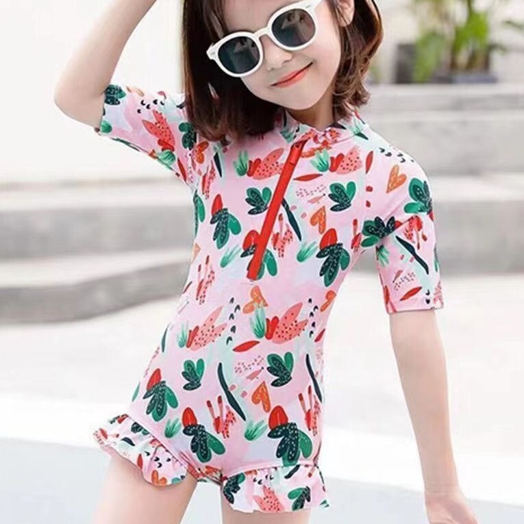 Children's Swimwear Girls' Summer Siomatic Bikini Swimwear New Style Cute Baby Small and Large Girls' Fashion Swimwear