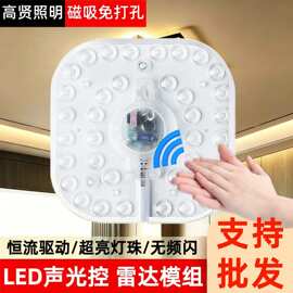 声光控led灯芯模组雷达感应模组 吸顶灯光源磁铁灯片灯盘节能灯芯