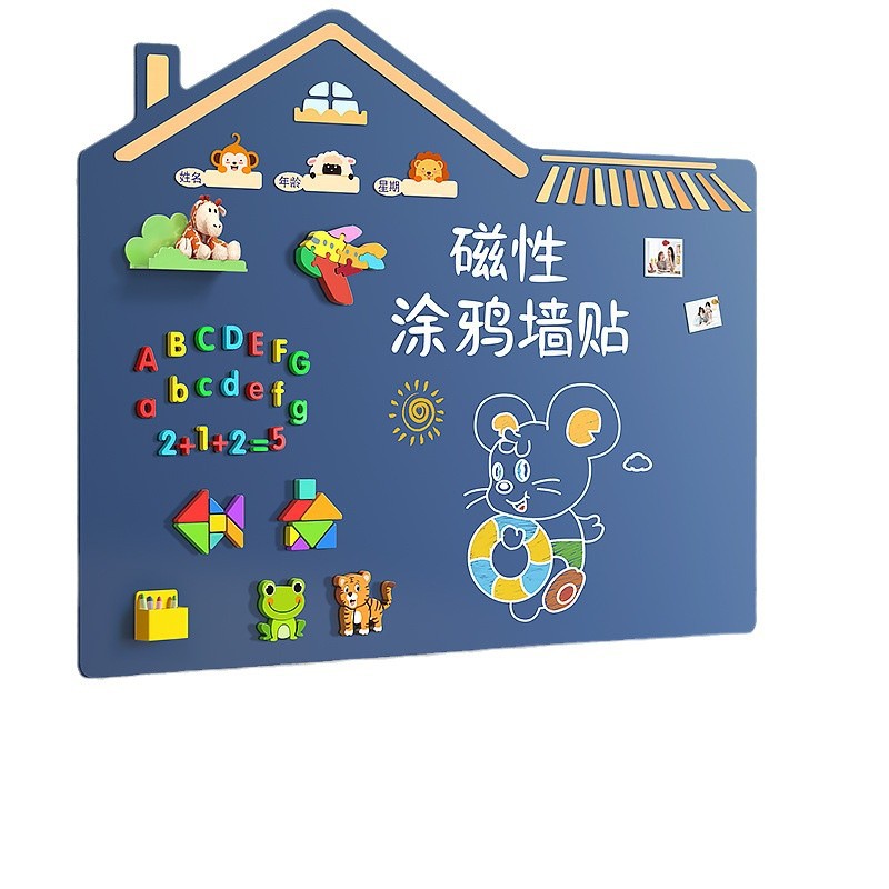 pizarra magnética pegada en la pared para niños pequeños tablero de dibujo de absorción para el hogar de bebés graffiti escritura en la pared tablero de dibujo de niños Amazon