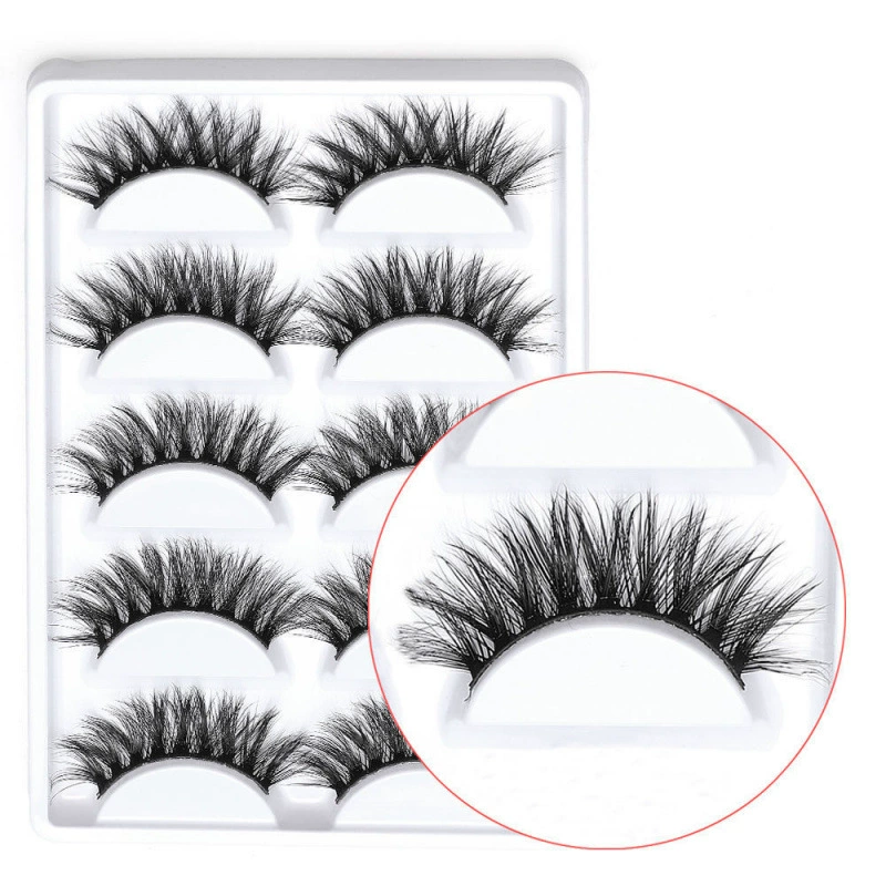 Long curling false eyelashes, European style, 25mm