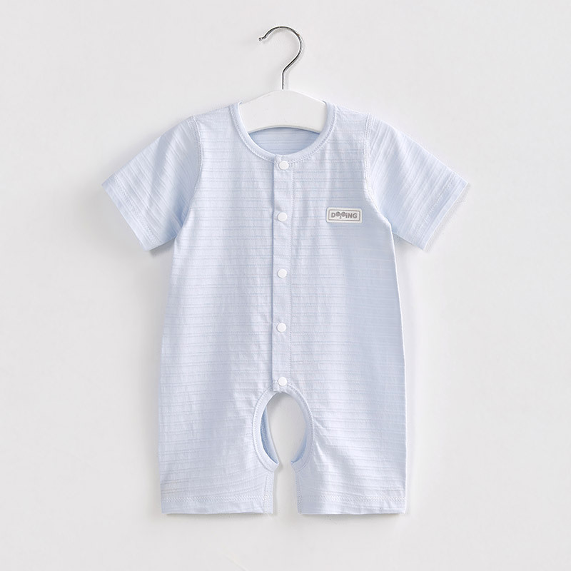 Bebé mono verano fino recién nacido Ropa abierta entrepierna niño mameluco manga corta niños y niñas Bebé Ropa de verano image 16