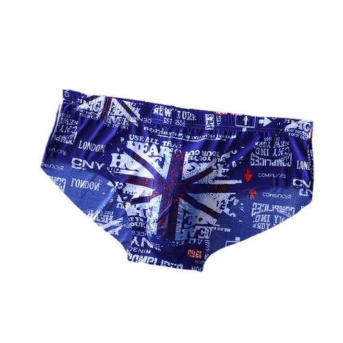 3D stamped seamless ice silk men's underwear super breathable briefs comfortable summer close-fitting sexy temptation shorts batch