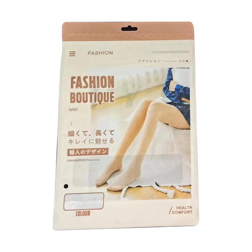 Ready-to-ship universal pantyhose, leggings, silk stockings, and faux leg sheaths—plus three-side-sealed plastic packaging bags available for wholesale.
