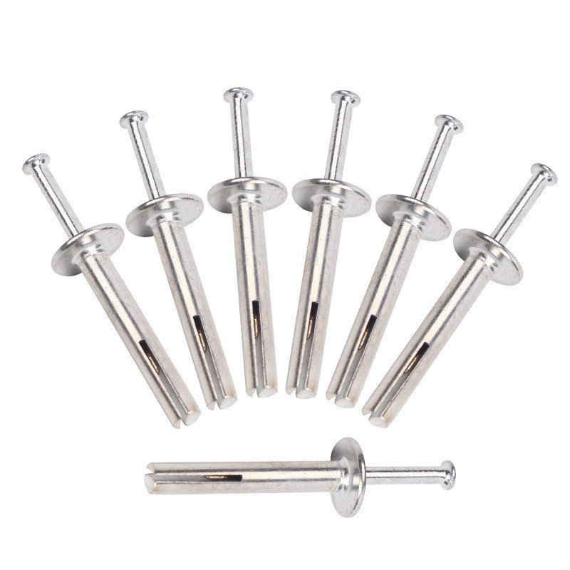 厂家批发美式大头膨胀钉打入式敲击快速钉插片壁虎内胀钉型号齐全