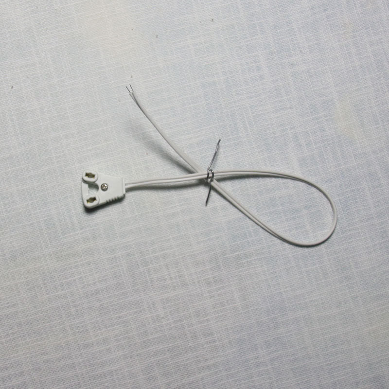 T5/T8荧光灯日光灯D灯管广告灯箱灯脚插头接头连接线30/120垒德株