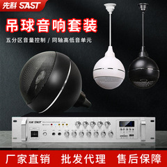 SAST/Xianke S5-2 ハンギングボールオーディオレストラン屋内吊り天井スピーカーセット Bluetooth アンプスピーカー