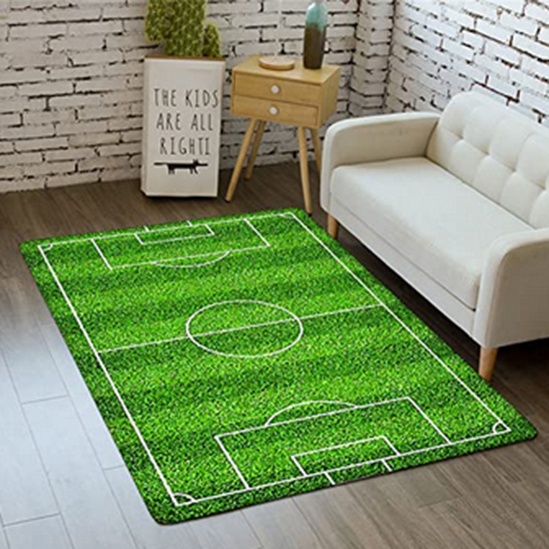 Fútbol Sala rugby juego de franela esponja alfombra sala de estar resistente a las manchas engrosada educación temprana estera de deportes